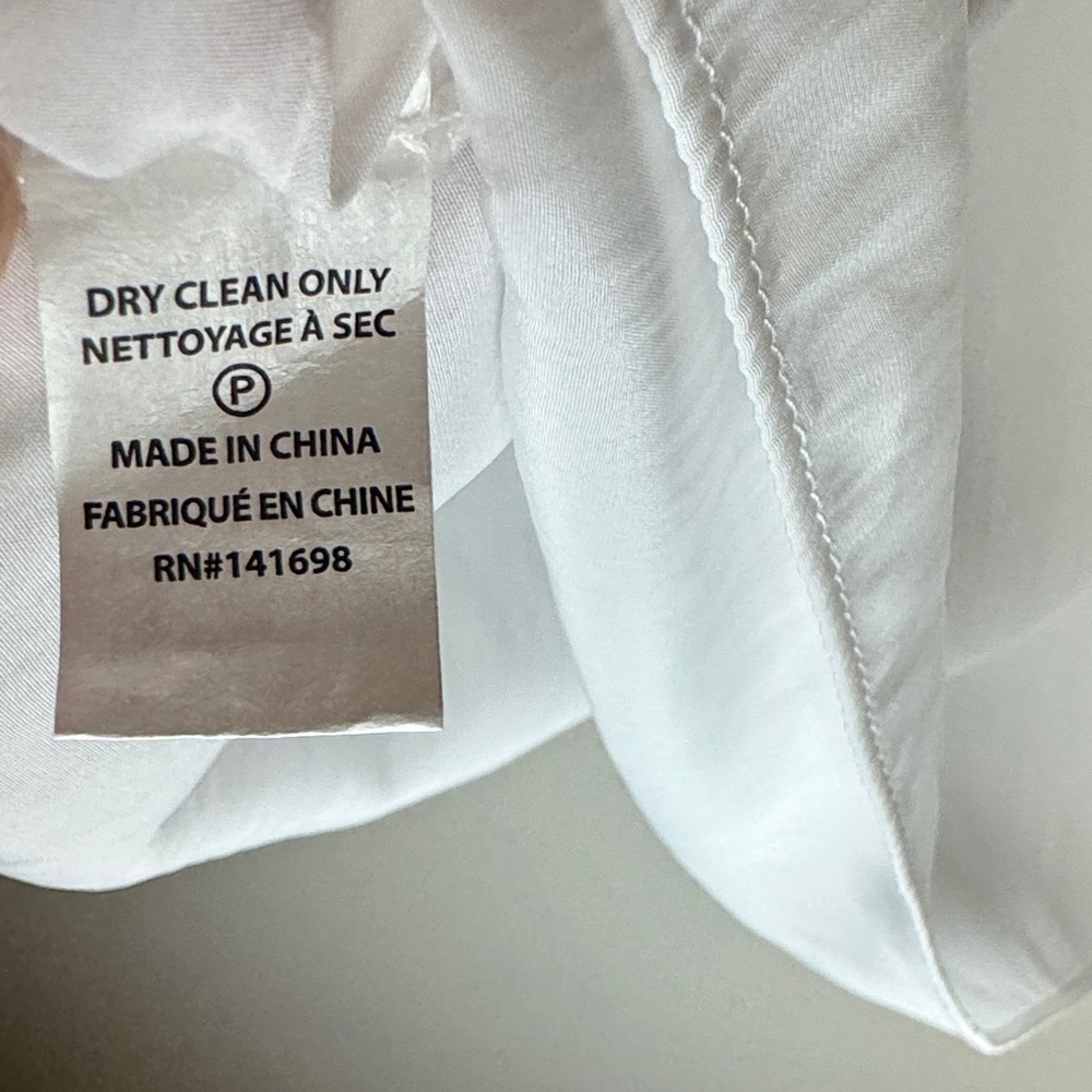 Ramy Brook White Blouse with Gold‎ Circular Accents Peasant Flowy Boho Fairy - S - Picture 9 of 10
